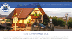 Desktop Screenshot of malestavebnistroje.cz