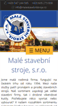 Mobile Screenshot of malestavebnistroje.cz