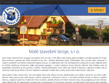 Tablet Screenshot of malestavebnistroje.cz